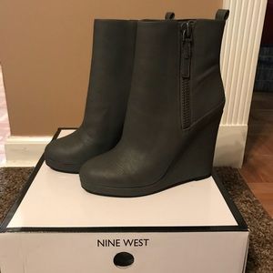 Nine West wedge booties
